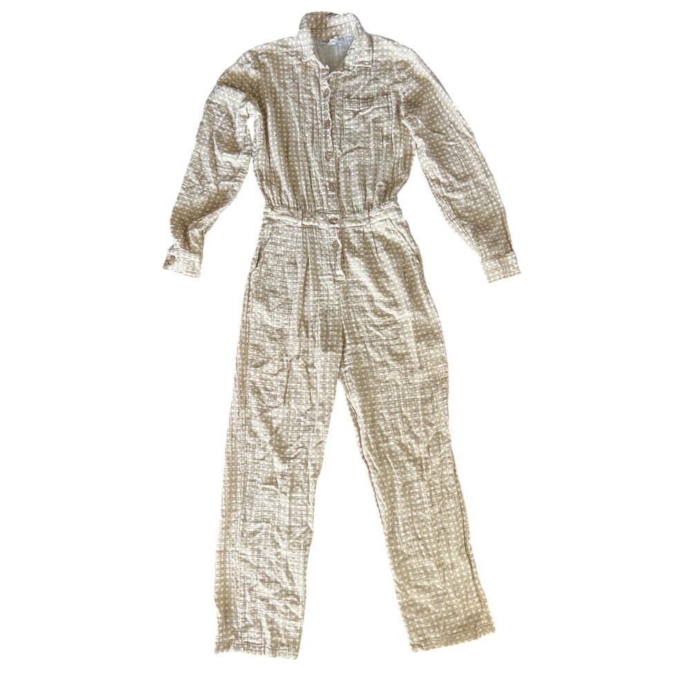MAURIE & EVE WOMENS PLAID JUMPSUIT SIZE 6